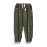 Elastic Waist Corduroy Casual Pants