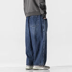 Loose Wide Big Pocket Straight Jeans