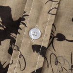 Men's LINEN TYPE CLOTH Retro Print Casual Short Sleeve Shirt