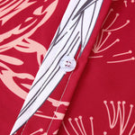 Men's Hawaiian Animal Print Beach Short Sleeve Resort Shirt