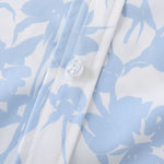 Men's Botanical Print Buttoned Casual Short Sleeve Shirt