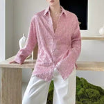 Retro Casual Collared Tassel Shirt