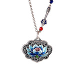 Buddha Stones Lotus Auspicious Cloud New Beginning Necklace Pendant Ring (Extra 30% Off | USE CODE: FS30)