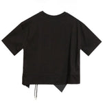 Womenâ€˜s Crew Neck Loose Irregular Hem T-shirt
