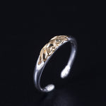 Buddha Stones 925 Sterling Silver Lotus Flower New Beginning Ring
