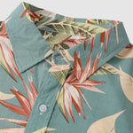 Men's Hawaiian Floral Print Resort Short Sleeve Shirt and Shorts Set