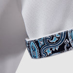Men's Paisley Color Block Lapel Short Sleeve POLO