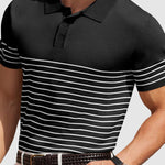Men's Striped Knitted Business Casual POLO