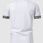 Men's Paisley Color Block Business Casual POLO
