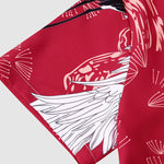 Men's Hawaiian Animal Print Beach Short Sleeve Resort Shirt