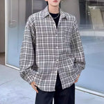 Retro Plaid Wool Casual Shirt