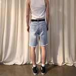 Frayed Denim Shorts
