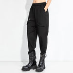 Casual Patchwork Harem Pants