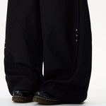 American Retro Rivet Stitching Deconstructed Scimitar Pants