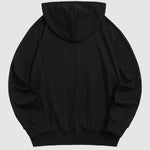 Men's solid color basic drawstring hoodie