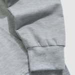 Men's solid color basic drawstring hoodie
