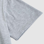 Men's solid color basic casual round neck short-sleeved T-shirt