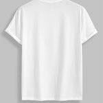 Men's Space Astronaut Print Casual Round Neck Short Sleeve T-Shirt