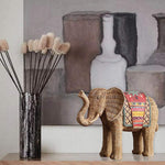 Buddha Stones Elephant Resin Wisdom Wealth Home Decoration