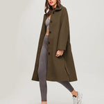 Zeagoo Double-sided Cashmere Coat Long Loose Woolen Jacket
