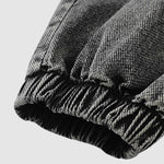Men's cargo pocket patchwork loose jeans