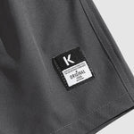 Men's solid color quick-drying drawstring beach swim shorts