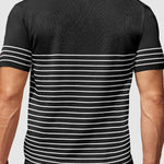Men's Striped Knitted Business Casual POLO