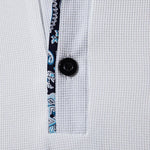Men's Paisley Color Block Lapel Short Sleeve POLO