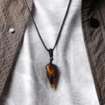 Buddha Stones Natural Stone Pointed Pendant Necklace