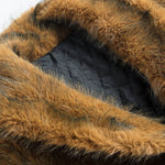 Faux Fur Shawl Collar Overcoat