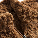 Geometric Jacquard Teddy Jacket