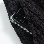 Striped Teddy Fleece Jogger Pants