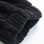 Striped Teddy Fleece Jogger Pants