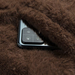 Faux Fur Notch Lapel Coat