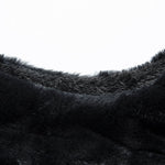 Faux Fur Zip-Up Stand Collar Vest