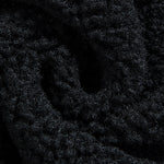 Teddy Fleece Contrast Baseball Jacket