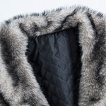Faux Fur Shawl Collar Overcoat