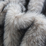 Faux Fur Shawl Collar Overcoat