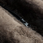 Faux Fur Zip-Up Stand Collar Vest