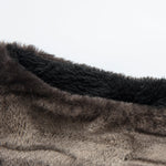 Faux Fur Zip-Up Stand Collar Vest