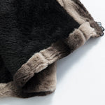 Faux Fur Zip-Up Stand Collar Vest