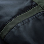 Stand Collar Zip Slip Pocket Baseball Jacket