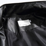 Stand Collar Leather Jacket