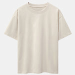 Plum Blossom And Crane Back Print Drop Shoulder Oversize T-Shirt