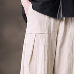 Zen-inspired Elastic Waist Loose Casual Pants