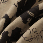 Men's LINEN TYPE CLOTH Retro Print Casual Short Sleeve Shirt