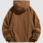 Men's drawstring double pocket shell jacket