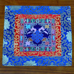 Buddha Stones Prayer Altar Mat Meditation Strength Endless Knot Vajra Man-Bcu Kalachakra Auspicious Symbols