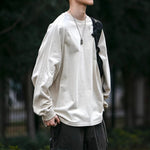 Loose Washed Crew Neck Casual Sweatshirt