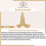 Buddha Stones 925 Sterling Silver Namaste Equality Stud Earrings